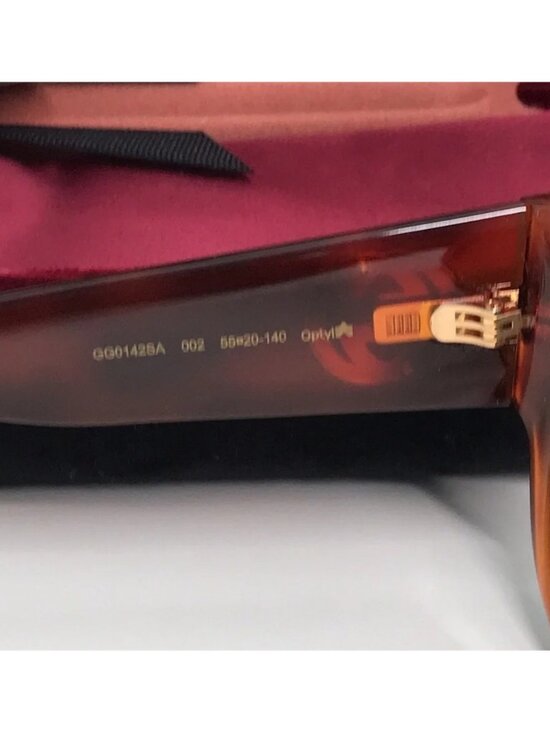 New Authentic Gucci Brown Sunglasses GG0142SA 002 main image 10